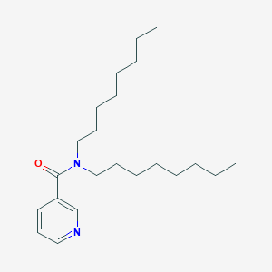 molecular formula C22H38N2O B14412234 N,N-Dioctylpyridine-3-carboxamide CAS No. 84678-87-5