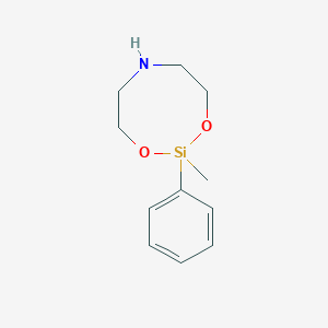 molecular formula C11H17NO2Si B14412239 2-Methyl-2-phenyl-1,3,6,2-dioxazasilocane CAS No. 86844-95-3