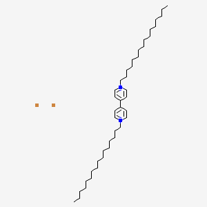 molecular formula C42H74Br2N2 B14412251 1,1'-Dihexadecyl-4,4'-bipyridin-1-ium dibromide CAS No. 87582-24-9