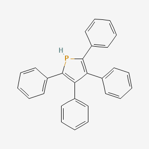 molecular formula C28H21P B14412272 2,3,4,5-Tetraphenyl-1H-phosphole CAS No. 82476-27-5