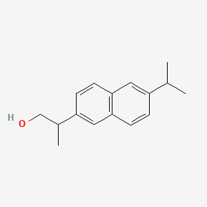 molecular formula C16H20O B14412295 2-(6-Propan-2-ylnaphthalen-2-yl)propan-1-ol CAS No. 83922-22-9