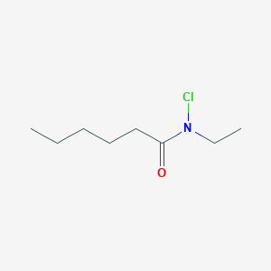 molecular formula C8H16ClNO B14412308 N-Chloro-N-ethylhexanamide CAS No. 87740-37-2