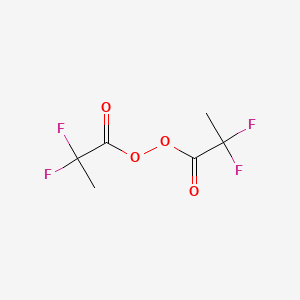 molecular formula C6H6F4O4 B14412312 2,2-Difluoropropanoyl 2,2-difluoropropaneperoxoate CAS No. 83698-72-0