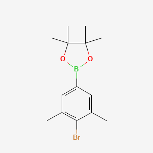 molecular formula C14H20BBrO2 B1441233 2-(4-Bromo-3,5-diméthylphényl)-4,4,5,5-tétraméthyl-1,3,2-dioxaborolane CAS No. 1073338-97-2