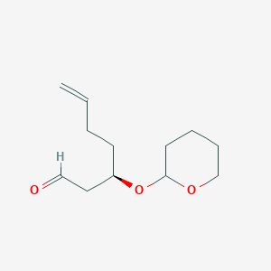 (3R)-3-[(Oxan-2-yl)oxy]hept-6-enal