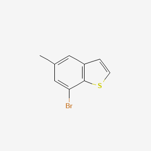 molecular formula C9H7BrS B1441235 7-Bromo-5-methylbenzo[b]thiophene CAS No. 19076-19-8