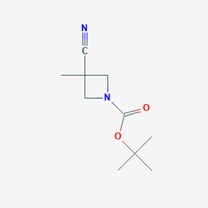 molecular formula C10H16N2O2 B1441237 3-氰基-3-甲基氮杂环丁烷-1-羧酸叔丁酯 CAS No. 936850-09-8