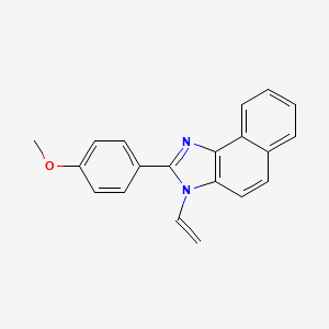 molecular formula C20H16N2O B14412371 3-Ethenyl-2-(4-methoxyphenyl)-3H-naphtho[1,2-D]imidazole CAS No. 81288-62-2