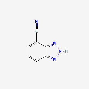 molecular formula C7H4N4 B1441239 1H-Benzotriazole-7-carbonitrile CAS No. 245096-17-7