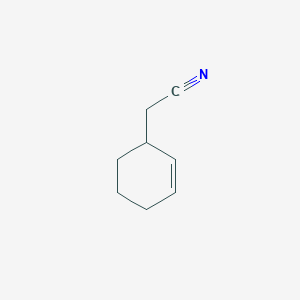 molecular formula C8H11N B14412401 2-Cyclohexene-1-acetonitrile CAS No. 82700-05-8