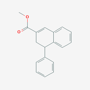 molecular formula C18H16O2 B14412420 Methyl 4-phenyl-3,4-dihydronaphthalene-2-carboxylate CAS No. 83303-57-5