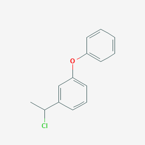 molecular formula C14H13ClO B14412424 1-(1-Chloroethyl)-3-phenoxybenzene CAS No. 80379-89-1