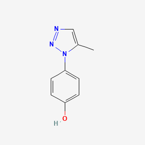 molecular formula C9H9N3O B14412440 4-(5-Methyl-1H-1,2,3-triazol-1-yl)phenol CAS No. 84292-48-8