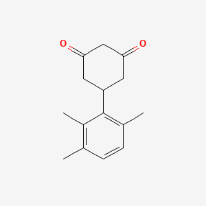 molecular formula C15H18O2 B14412444 5-(2,3,6-Trimethylphenyl)cyclohexane-1,3-dione CAS No. 87822-20-6