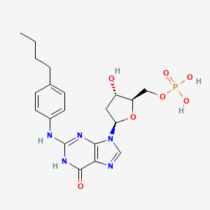 N-(4-Butylphenyl)-2'-deoxyguanosine 5'-(dihydrogen phosphate)