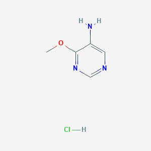 molecular formula C5H8ClN3O B1441246 4-Methoxypyrimidin-5-amine hydrochloride CAS No. 1794752-81-0