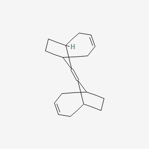 molecular formula C18H24 B14412467 9-(9-Bicyclo[4.2.1]non-3-enylidene)bicyclo[4.2.1]non-3-ene CAS No. 83171-45-3