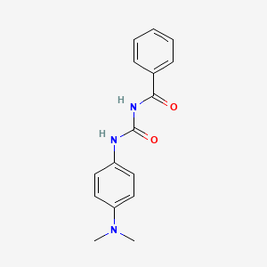 molecular formula C16H17N3O2 B14412473 N-{[4-(Dimethylamino)phenyl]carbamoyl}benzamide CAS No. 85208-66-8