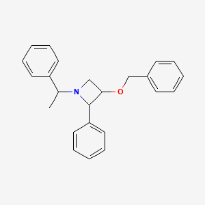 3-(Benzyloxy)-2-phenyl-1-(1-phenylethyl)azetidine