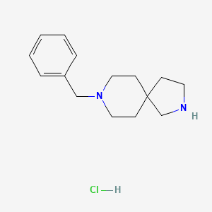 molecular formula C15H23ClN2 B1441253 8-Benzyl-2,8-diazaspiro[4.5]decane hydrochloride CAS No. 1159826-27-3