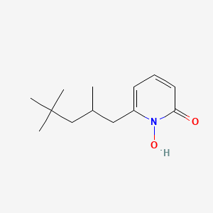 molecular formula C13H21NO2 B14412531 2(1H)-Pyridinone, 1-hydroxy-6-(2,4,4-trimethylpentyl)- CAS No. 87237-37-4