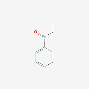 molecular formula C8H10OSn B14412537 Stannane, ethyloxophenyl- CAS No. 81928-42-9