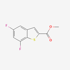molecular formula C10H6F2O2S B1441254 5,7-二氟苯并[B]噻吩-2-甲酸甲酯 CAS No. 550998-57-7