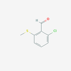 molecular formula C8H7ClOS B1441255 2-Chloro-6-(methylthio)benzaldehyde CAS No. 201987-39-5