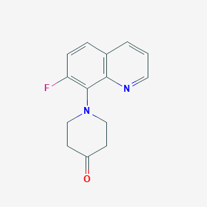 molecular formula C14H13FN2O B1441257 1-(7-Fluoroquinolin-8-YL)piperidin-4-one CAS No. 917251-83-3