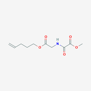 molecular formula C10H15NO5 B1441258 甲基{[2-氧代-2-(戊-4-烯-1-氧基)乙基]氨基甲酰基}甲酸酯 CAS No. 1356163-76-2