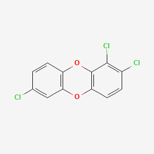 molecular formula C12H5Cl3O2 B14412595 1,2,7-Trichlorodibenzo-p-dioxin CAS No. 82291-30-3