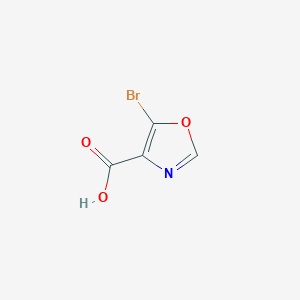 molecular formula C4H2BrNO3 B1441260 5-Bromooxazole-4-carboxylic acid CAS No. 1240611-09-9