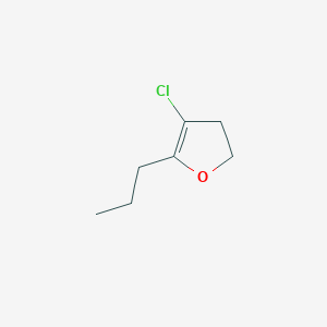 molecular formula C7H11ClO B14412624 4-Chloro-5-propyl-2,3-dihydrofuran CAS No. 87888-41-3