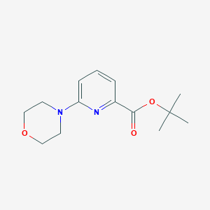 molecular formula C14H20N2O3 B1441264 Tert-butyl 6-morpholin-4-ylpyridine-2-carboxylate CAS No. 1053657-00-3