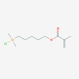 5-[Chloro(dimethyl)silyl]pentyl 2-methylprop-2-enoate