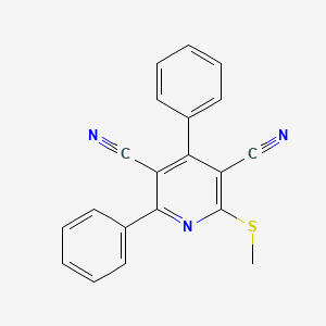 2-(Methylsulfanyl)-4,6-diphenylpyridine-3,5-dicarbonitrile