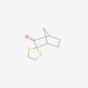 molecular formula C9H12OS2 B14412718 3H-Spiro[bicyclo[2.2.1]heptane-2,2'-[1,3]dithiolan]-3-one CAS No. 87450-47-3