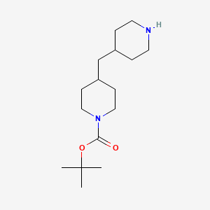 molecular formula C16H30N2O2 B1441272 Tert-butyl 4-(piperidin-4-ylmethyl)piperidine-1-carboxylate CAS No. 879883-54-2