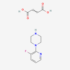 molecular formula C13H16FN3O4 B14412734 But-2-enedioic acid;1-(3-fluoropyridin-2-yl)piperazine CAS No. 85386-89-6