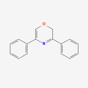 molecular formula C16H13NO B14412749 3,5-Diphenyl-2H-1,4-oxazine CAS No. 83072-46-2