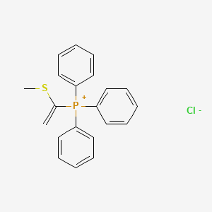 molecular formula C21H20ClPS B14412765 [1-(Methylsulfanyl)ethenyl](triphenyl)phosphanium chloride CAS No. 82259-17-4