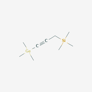 molecular formula C9H20GeSi B14412796 Trimethyl[3-(trimethylgermyl)prop-2-yn-1-yl]silane CAS No. 80869-24-5