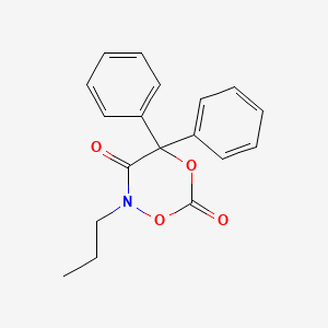 4,4-Diphenyl-2-propyl-1,5,2-dioxazinane-3,6-dione