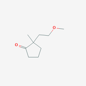 2-(2-Methoxyethyl)-2-methylcyclopentan-1-one