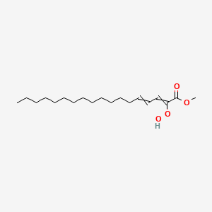 molecular formula C19H34O4 B14412899 Methyl 2-hydroperoxyoctadeca-2,4-dienoate CAS No. 80629-83-0