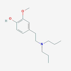 molecular formula C15H25NO2 B14412905 4-[2-(Dipropylamino)ethyl]-2-methoxyphenol CAS No. 82801-98-7