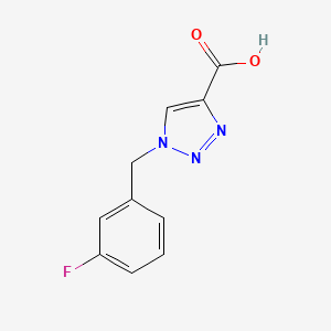 molecular formula C10H8FN3O2 B1441295 1-(3-Fluorbenzyl)-1H-1,2,3-Triazol-4-carbonsäure CAS No. 1260912-27-3