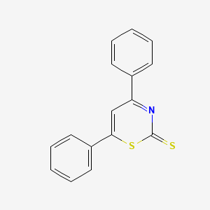 molecular formula C16H11NS2 B14412955 4,6-Diphenyl-2H-1,3-thiazine-2-thione CAS No. 84512-72-1