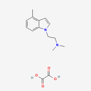 N,N-dimethyl-2-(4-methylindol-1-yl)ethanamine;oxalic acid