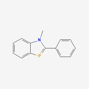 molecular formula C14H12NP B14412971 1-Methyl-2-phenyl-1H-1,3-benzazaphosphole CAS No. 84759-27-3